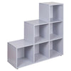 6 Cube Step Storage Bookcase Unit Shelf Home Office Organiser Display Box NEW