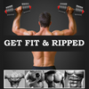 20Kg/30kg Adjustable Dumbbell Set Barbell Pair Free Weights Gym Body Building UK