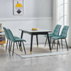 2× Modern Kitchen Dining Chairs Velvet Padded Seat Office Living Room Chair Set