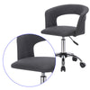 1x office chair desk chair adjustable linen roll stool swivel stool with armrest