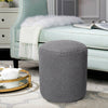 Fabric Round Ottoman Footstools Foot Rest Stool Pouffe Living Room Furniture NEW