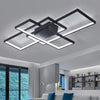 Modern Lamp Square Black LED Ceiling Light Chandelier Lights Living Dining Room