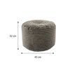 Round Bean Bag Foot Rest Stool Pouffe Living Room Beanbag Ottoman Footstools