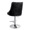 Crushed Velvet Bar Stools Gas Lift Breakfast Barstool Swivel Chairs Kitchen Pub