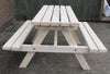 Wooden Picnic Table Bench Pub Garden Outdoor