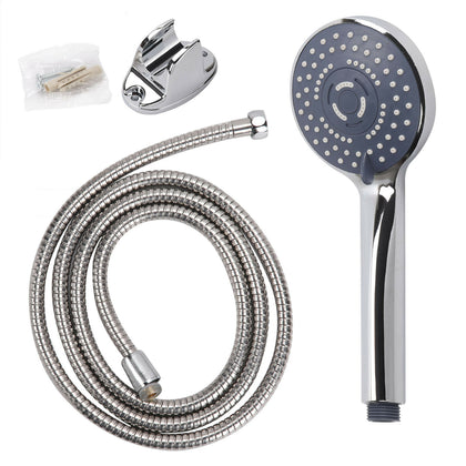 Shower Head Set Universal Multi Function Chrome Anti-Limescale Bath With 2M Hose