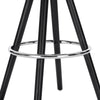 2x Barstool Breakfast stool Metal+leather Counter Bar Chair Faux Bar Stool WHITE