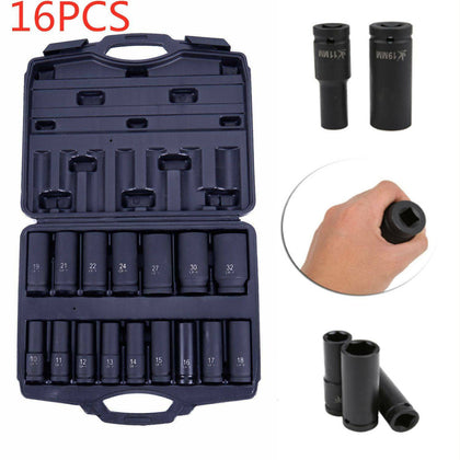 16x Deep Impact Socket Set 1/2