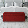 Velvet Ottoman Storage Blanket Toy Box Bedroom Bench Dressing Table Seat Stool