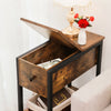 HOOBRO Side Table Flip Top End Table Sofa Table Narrow Nightstand Bedside Table