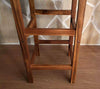 Set of 2 Breakfast Bar Stools Vintage Solid Acacia Wood High Counter Chairs