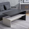 Rectangle Coffee Tea Table Modern Living Room Wooden Sofa Side Table With Shelf