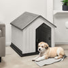 Large Plastic Pet Dog House Kennel Indoor Outdoor Weatherproof Dog Puppy Shelter