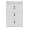 3 Drawers Bedside Table Bedroom Cabinet Storage Night Stand White End Table UK