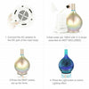 3D Glass Essential Oil Aroma Diffuser Mist Humidifier 7 Colors LED Lights UK