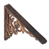 2X Vintage Wall Shelf Brackets Cast Iron Antique Pattern Bracket & Frame Screws