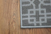 New Grey Trellis Long Hallway Stairs Runner Non Slip Kitchen Washable Mat Rug UK