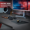 Flamaker 110 cm Gaming Desk Computer Table Home Office Desk with Cup Holder