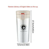 Insulated Travel Coffee Mug Cup Thermal Stainless Steel Flask Vacuum Thermos BK
