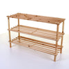 3 4 SLATTED TIER SHOE RACK WOODEN SHOE ORGANISER STORAGE UNIT SHELF STAND RACK