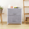 Fabric Cabinet Storage Unit Chest of Drawers Metal Frame Organiser Bedside Table