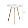 Round 1/2 Tier Metal Sofa Side End Drinks Coffee Table Tray Top Bedside Desk UK