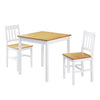 Solid Wood Classic Honey Dining Table and 2 Chairs Kitchen Dining Room Furniture