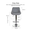 2X Bar Stools Leather Swivel Gas Lift Chair Kitchen Breakfast Pub Black,Red,Grey