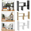 Tabletop Wood Bookshelf Organizer Rack Home Office Storage Display Shelving Unit
