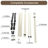 Clothes Rail Rack Garment Coat Hanging Display Stand Storage Shelf 2 Pole 2 Bar