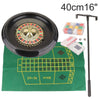 40cm / 16 Inch Roulette Wheel Set Including Felt, Chips, Cards & Rake UK