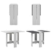 Modern Narrow Kitchen Breakfast Wooden Dining Table Folding Desk Drop Leaf Table