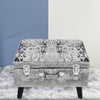 Storage Stool Trunk Pouffe Footstool Ottoman Bedroom Crushed Velvet Chest Chair