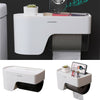 Wall Mounted Bathroom Paper Holder Roll Tissue Plastic Box Toilet Storage Stand