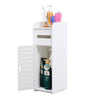 Small Bathroom Shelf Cabinet Cupboard Bedroom Toilet Storage Unit Standing White