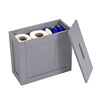 Wooden Tidy Box Toilet Roll Storage Slimline Shaker Unit Multi purpose Bathroom