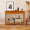 2-Tier Console Table X-Design Hallway Storage Cabinet Sofa Side Table W/ Drawer
