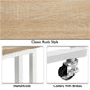 Mobile Side Table, C Shaped Sofa End Table, Coffee Snack Table for Living Room