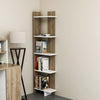 Decorotika Alice 5-Shelf Modern Corner Unit Bookcase Bookshelf Shelving Unit