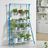 3 Tier Folding Wood Plant Stand Flowerpot Hanging Holder Step Rack Display Shelf