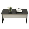 Coffee Table Side Desk Foldable Living Room Lift Up Hidden Storage Bottom Shelf