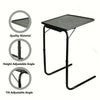 Freestanding Adjustable Portable Table buddy Dinner Laptop desk with cup holder