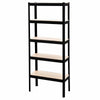 5 TIER HEAVY DUTY BOLTLESS METAL SHELVING SHELVES STORAGE SHELF GARAGE HOME