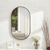 Metal Framed Wall Hanging Glass Oval Dressing Make-up Mirror Bathroom Home Decor