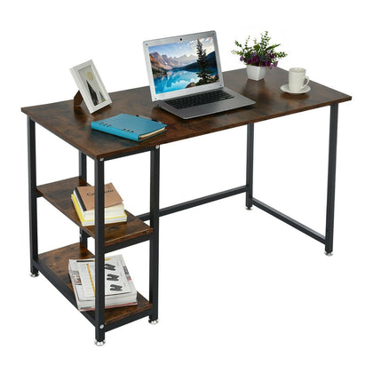 120cm Computer Desk PC Table Laptop Corner Bookshelf Writing Office Unit