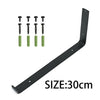 2PCS Black Shelf Brackets Industrial Shelves Bracket for Book Items Floating DIY