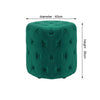 Round Sofa Footstool Ottoman Dressing Table Stool Bedroom Makeup Chair Velvet UK