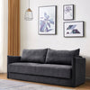 Convertible 3 Seater Pull Out Storage Sofa Bed with 2 Cushions for Living Room