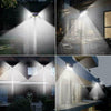 2X 100LED Solar Power PIR Motion Sensor Wall Lights Outdoor Garden Security Lamp
