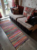100% Recycled Cotton Handmade Rug Mat Multi Coloured Chindi Floor Rag Rug Runner